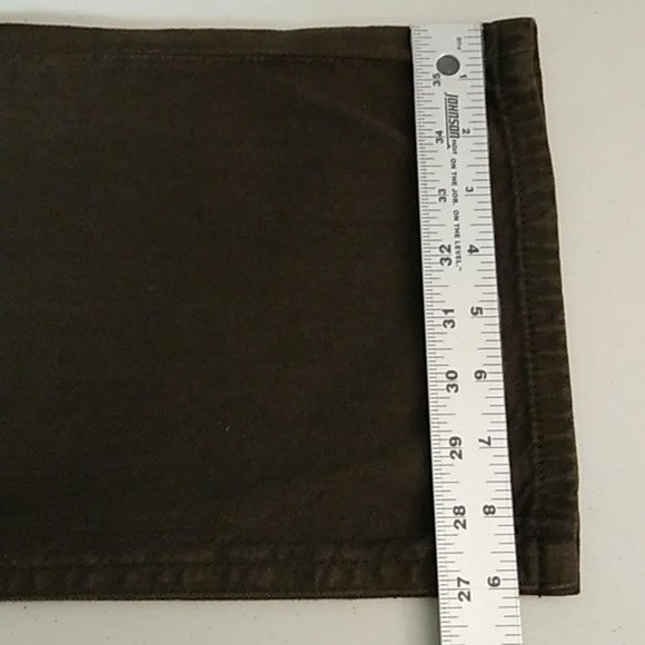 CHICO'S BROWN HIGH RISE STRAIGHT FLAT FRONT, BACK POCKETS COTTON DENIM JEANS - Picture 8 of 10